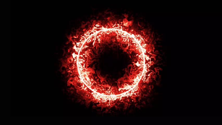 Abstract luminous shimmer fire. Bright flying sparks of fires, spinning in a circle. For logo and title placement, event, concert, audience presentation, site etc.
