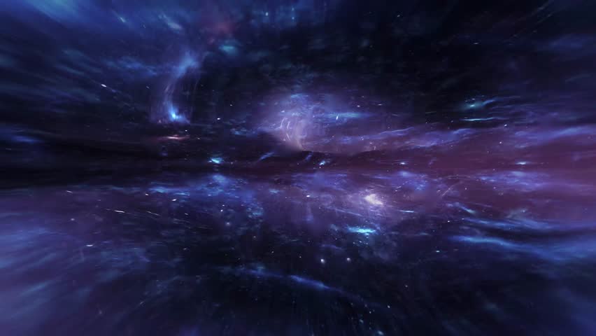 Alien technology warping space and time, cosmic background. Seamless Loop Royalty-Free Stock Footage #1107995695
