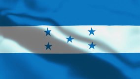 Honduras Flag Waving in Wind. Seamless Loop Animation of the Honduras Flag. Concept of Independence Day, 15th September, Honduras Celebration. 4K National Flag of Honduras - Powered by Shutterstock - Get 15% off with code: PIKWIZARD15