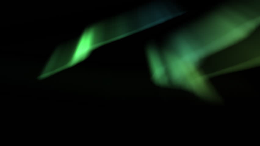 Glowing Aurora Borealis Green Loop Royalty-Free Stock Footage #1108018419