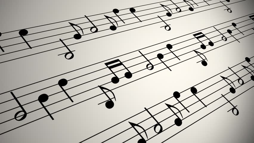 Musical Notation Background Loop . Royalty-Free Stock Footage #1108039885