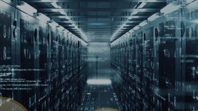 Animation of multiple shopping cart icons floating and data processing against computer server room. Computer interface and business data storage technology concept - Powered by Shutterstock - Get 15% off with code: PIKWIZARD15