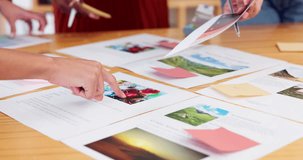 Business hands, graphic design and collaboration, brand or color palette development in marketing meetings. Creative designer for teamwork, project brainstorming and planning ideas   - Powered by Shutterstock - Get 15% off with code: PIKWIZARD15