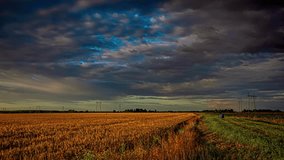 Ominous grey black storm clouds turn green as they move above agriculture farmland - Powered by Shutterstock - Get 15% off with code: PIKWIZARD15