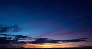 Bottom shot. Sunrise sky time lapse video Night to day time lapse video. Process by raw images Sky cloud time lapse video clear without dust or bird Sky time lapse high quality 4K ProRes422 
