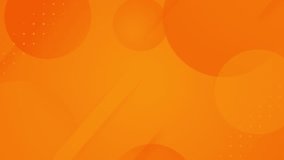 4k trendy smooth orange yellow dynamic creative background. Abstract geometric modern animation. Seamless looped banner. Gradient blank backdrop. Fluid wallpaper design. Colorful childish presentation