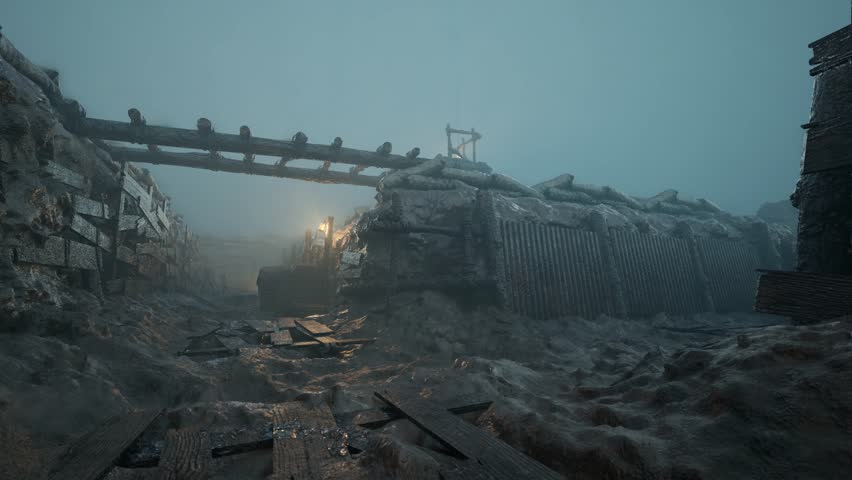 super cool battle field trench