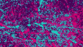 An abstract paint splatter grunge texture motion graphic background.