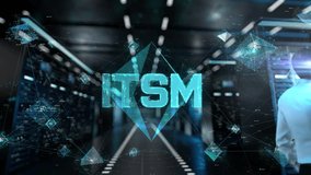 ITSM. IT Administrator Activating Modern Data Center Server with Hologram. - Powered by Shutterstock - Get 15% off with code: PIKWIZARD15