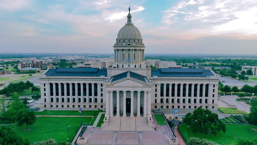 Rising Above the Oklahoma State Capitol