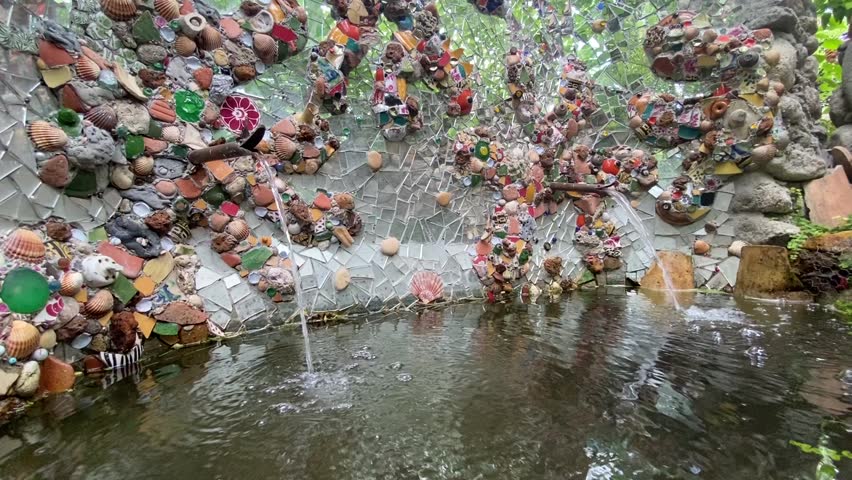 Garden fountain in Les Cévennes - France