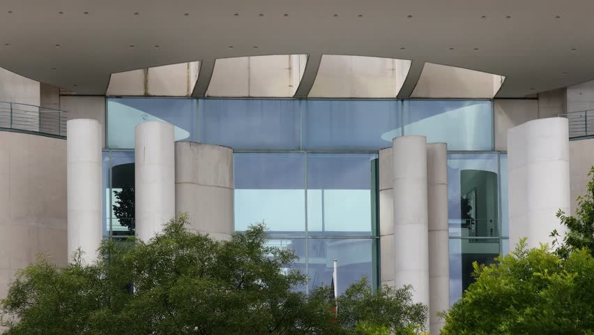 the german Federal Chancellery close up video