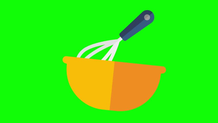 kitchen utensils, cooking icons, animation, green screen background Royalty-Free Stock Footage #1108146223