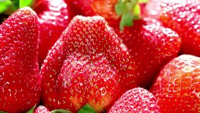 Sweet Sensation: 4K Close-Up of Fresh Strawberry Fruit