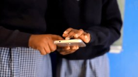 Animation of connected graph and person with globe icons over african american boys using cellphone. Digital composite, network, internet, business, report, childhood, texting, technology and happy. - Powered by Shutterstock - Get 15% off with code: PIKWIZARD15