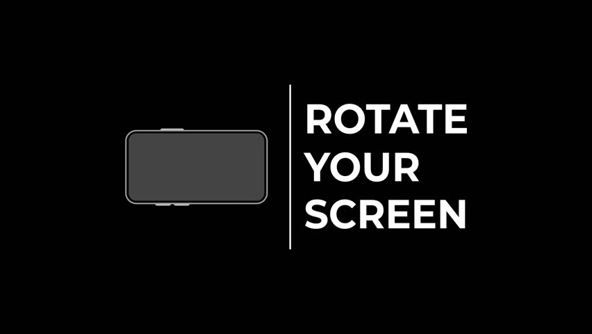 Please Rotate Your Phone to Landscape in 90 Rotation (deg) for Better Experience Royalty-Free Stock Footage #1108151345