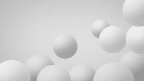 White Ball Abstract Background - 3D Rendering 