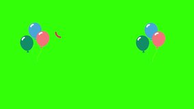 Happy Birthday Green Screen Video birthday anniversary celebration Text animation 4k videos. remove the green screen using your video editing software and use