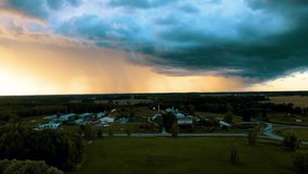 Storm clouds above the trees. Heavy rain clouds were approaching - Powered by Shutterstock - Get 15% off with code: PIKWIZARD15