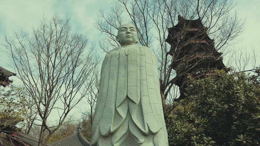 Historical old buildings in Niushoushan Nanjing city in Jiangsu, China