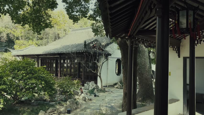 Historical old buildings of Nanjing city in Jiangsu, China
