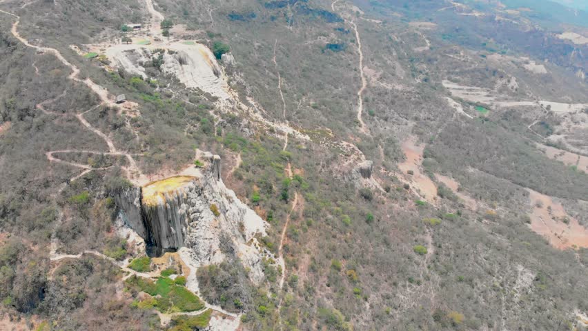 Hierve el agua mexico, i sneaky did fly with my drone here and luckily a walked away without any fines 