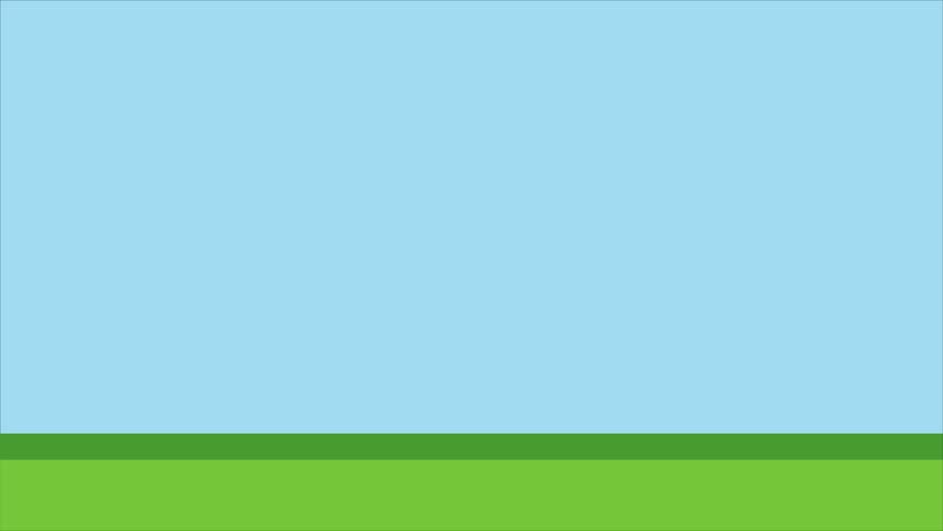 A Cartoon farm with cartoon animals, animation for kids.