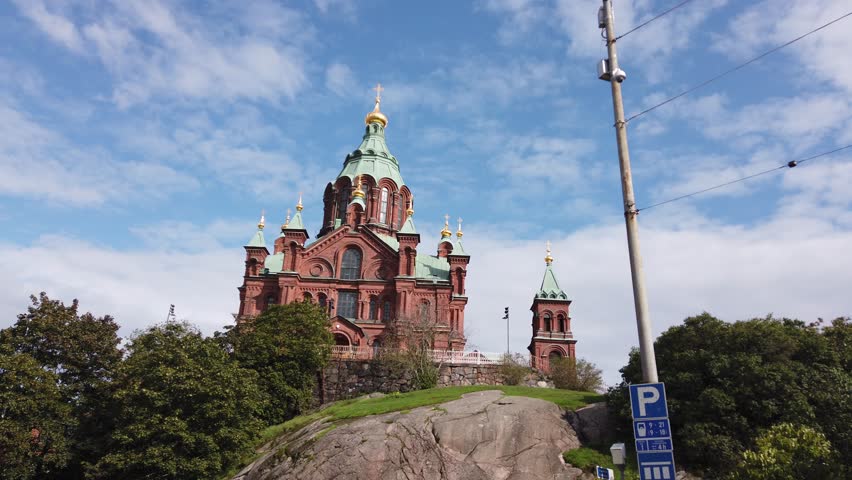 Russian church in Finland and Helsinki city centre