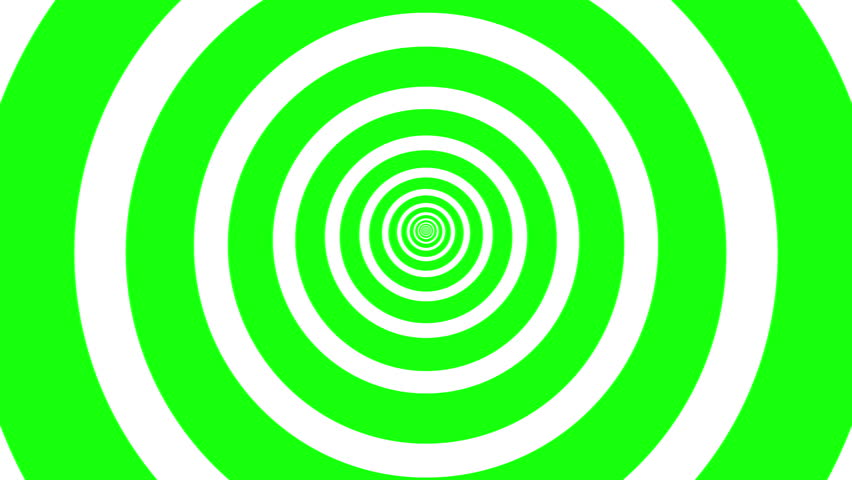 Digitally generated repeat white abstract chaos and hypnotic concentric circles moving on isolated green screen background | Shutterstock HD Video #1108208737