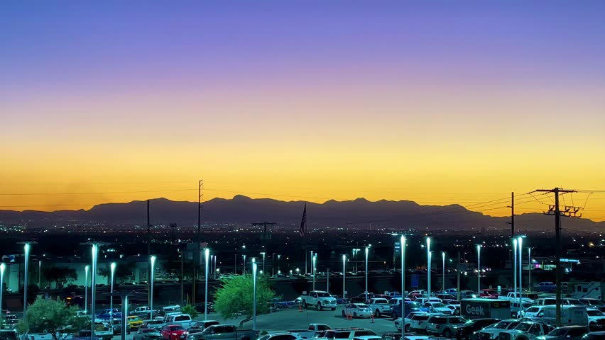 Shot of mountains in El Paso, TX, USA.
