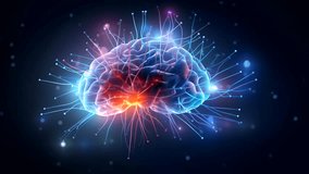 Flying inside Artificial Intelligence Digital Brain bid Data. Illustration of thinking process. Future technology animation, AI deep learning computer machine - Powered by Shutterstock - Get 15% off with code: PIKWIZARD15