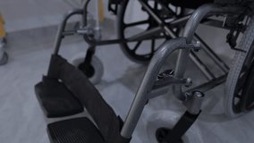 A video of a wheelchair in the hospital