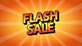 Flash Sale Text Animation with a Cartoon Background. Suitable for Advertising Business Sales - Powered by Shutterstock - Get 15% off with code: PIKWIZARD15