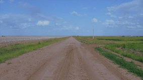 Drone footage of a classic backcountry dirt road in the Midwest with a perspective of the road leading to nowhere. - Powered by Shutterstock - Get 15% off with code: PIKWIZARD15