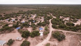 drone videos of a wichi aboriginal community in the province of Formosa, Argentina