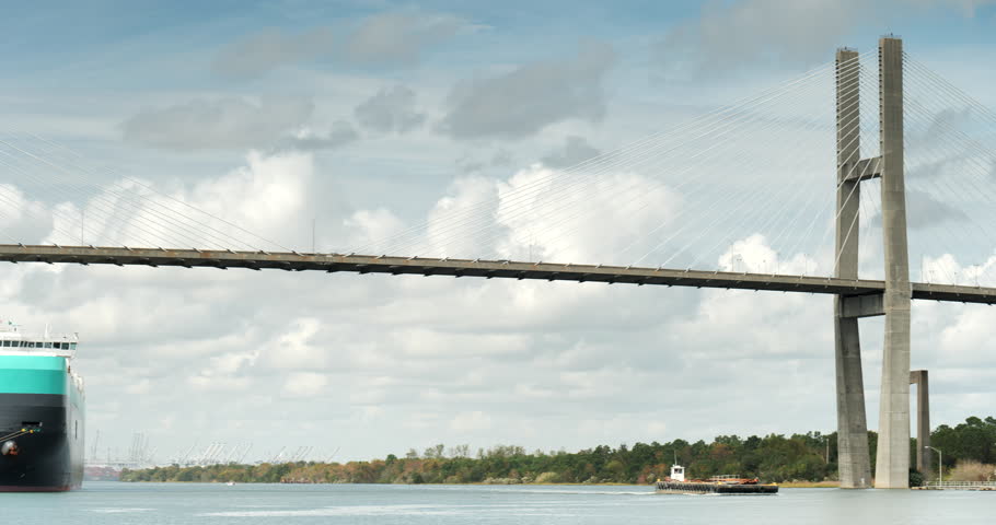 USA, Georgia, Savannah, Talmadge Memorial Bridge