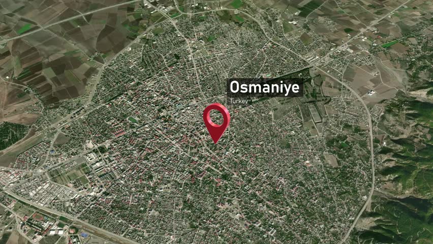 Osmaniye City Map Zoom (Turkey) from Space to Earth