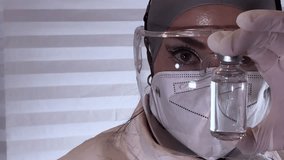 Protective biomolecular vaccine DNA genetic code cellular prevention supported by doctor recommending application, Lock down camera animation DNA - Powered by Shutterstock - Get 15% off with code: PIKWIZARD15