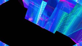 Glitched abstract background with a digital signal error and collapsing data. Element of design. Dancefloor musical abstract background. Vj loop club animation. Motion graphic design.