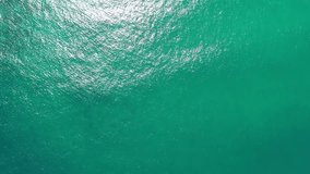 a video of waves taken from a drone
