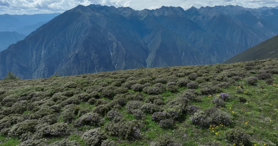 Beautiful mountain landscape in Sichuan, China