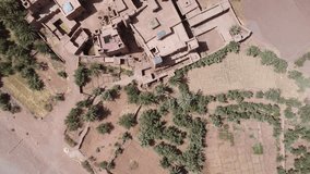 4k Drone video of Aït Benhaddou from above morocco bird eye view 4k 2023 Ait ben haddou