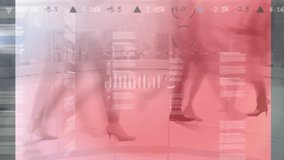 this video shows a time lapse of business people walking in an office on a busy day  - Powered by Shutterstock - Get 15% off with code: PIKWIZARD15