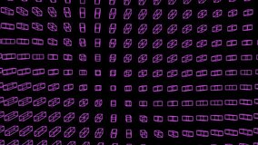 Abstract background of purple rotating rectangles. vj loop blocks rotation. Surface of rectangles. 3d animation of seamless loop for live concert music video. Blue squares loop for backdrops. VFX
