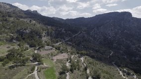 Drone 4K. Mountains in Crete, Greece.