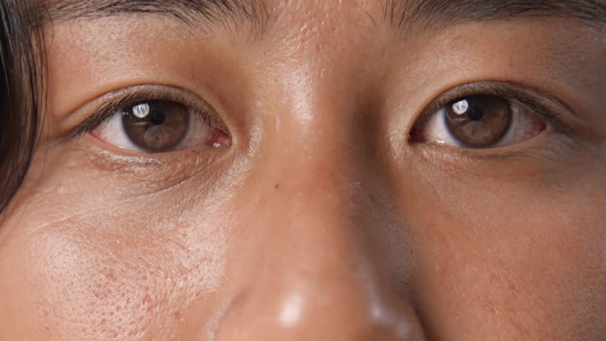 Many people open eyes close up. Multi ethnic group look camera. Different age face portrait. Race unity mix. 30 man opening eyelid. Eye sight gaze. Male model see clearly. Blue iris lens. 40 guy stare | Shutterstock HD Video #1108308479