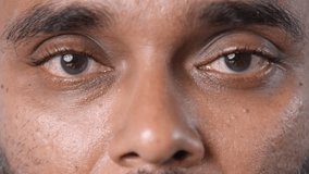 Many people open eyes close up. Multi ethnic group look camera. Different age face portrait. Race unity mix. 30 man opening eyelid. Eye sight gaze. Male model see clearly. Blue iris lens. 40 guy stare - Powered by Shutterstock - Get 15% off with code: PIKWIZARD15