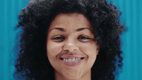 Portraits of Happy People Looking at Camera in One Footage. Beautiful Faces of Young Women and Arabian Men in Series Footage Set. Great Collage Montage for Optimistic Inspiration and Various Community Video stock