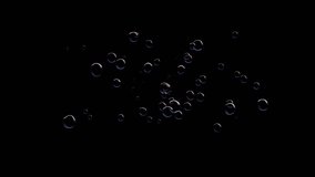 A lot of colorful Soap Bubbles floating isolated on a Black Background. Air Bubbles for compositing - Powered by Shutterstock - Get 15% off with code: PIKWIZARD15