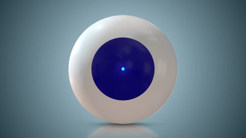 Conceptual high-tech robotic eye in the future